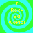 Four identical pixelated spiral icons with green and cyan rings, each displaying yellow text "I Rock Yo World!" in a stacked layout.
