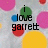 Pixelated image with colorful circles and text reading 'i love garrett' on left, 'mikala and garrett 4ever' on right.