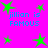Bright pink background with green star shapes and blue text reading 'jillian is FAMOUS' in pixelated font.