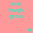 Coral background with cyan text 'live. laugh. grow.' repeated in a , interspersed with small cyan symbols including plus signs and asterisks