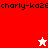 A pixelated icon with red and white sections, featuring a white star on top and a red star at the bottom against a pink background.