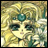 A 48x48 pixel buddy icon featuring a stylized anime character with blonde hair and green eyes, paired with text reading "Anime IM" on the right side against a black background.