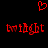 Red pixelated heart symbol above two identical red text strings on black background.