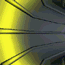 Animated sequence of a yellow and gray spiral shape rotating against dark background with visible light gradients.