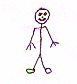 Stick figure animation showing a character performing various actions including walking, kicking, and interacting with objects.