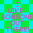 Pixelated text reads 'I LIKE SOMEONE OUT THERE!' on a green and cyan checkered background with visible pixelation artifacts.