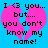 Pixelated blue background with pink broken heart and black text reading "I <3 you... but.... you don't know my name!" in two identical side-by-side