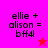Four display identical text with a star symbol changing color between red and purple on a pink background