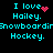 Pixelated cyan text on black background with animated pink heart and particle effects changing across frames.