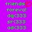 A static pixel art image with a bright purple background displaying green text and a red heart symbol.