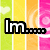 Pixelated blue smiley face on a cyan background with black outline, adjacent to colorful striped containing text and partial graphics