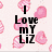 Pixelated icon with pink heart background, black text reading "I Love my LiZ" and "With all of Hyii" on top, "Heart" with two heart symbols below.
