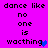 Pixelated text on bright pink background with blue heart symbol replacing 'g' in 'watching', two identical copies side-by-side.