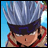 Pixelated anime character with silver hair and blue headband, static image with black background text "Anime IM" and "com".