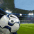 Pixelated soccer ball on green field with stadium background, Red Bull logo with yellow soccer ball and red wings, Manchester United crest with red and yellow colors, and empty gray