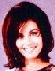 Two side-by-side pixelated portraits of a woman with dark shoulder-length hair and a man with short dark hair against light backgrounds.