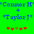Green background displays blue text and red/brown pixel symbols with two identical side-by-side configurations.
