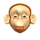 nine monkey head icons with varying mouth expressions, including closed lips, open mouths, and extended tongues, all with light brown fur and beige skin tones