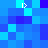 Pixelated blue with four white arrow icons scattered across it, each pointing right