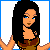 Pixelated character in brown outfit with white dots, standing left side of ; adjacent show torso and legs without head or arms