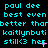 A static digital image with cyan text on a black background, displaying repeated phrases and symbols in three