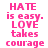 Static image with repeated text in pink and white colors.