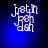 Four- of pixelated white text on blue background with subtle light effects, each showing identical text layout