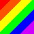 Three vertical display diagonal rainbow stripes in red, orange, yellow, green, blue, and purple with no text or figures