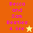Two side-by-side display identical text and star symbols with color variations between the top and bottom sections