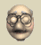 Animated contact sheet of a cartoon elderly man's face with glasses, showing multiple expressions across 8 frames in a 3x3 grid layout.