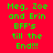 Green pixelated text on red background reads "Meg, Zoe and Erin BFF's till the End!!!" with alternating pink horizontal bars across three