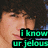 six pixelated images showing a person with curly dark hair, each containing distinct green and pink text overlays