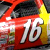 Red race car with yellow accents and number 16, shown in multiple views including full vehicle and close-up of the side
