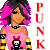 Pixel art contact sheet of four cartoon female characters labeled with fashion subculture terms and the phrase "Labels are for Soup Cans!" in pink text.