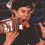 A 4-frame contact sheet of a pixelated animated icon featuring Adam Brody in various poses with visible text "ADAM BRODY" on the right frame.