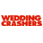 Red text "WEDDING CRASHERS" appears in three positions above and below a central image of two men with cropped faces.