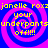 Four identical display yellow text over blue and pink spiral backgrounds with no visible animation changes