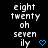 Pixelated text displays eight twenty oh seven ily with a blue heart icon on black background, showing animation change in heart state.