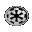 A circular icon with a black and white starburst pattern transitions through multiple states including partial rotation, horizontal split, vertical split, and full rotation.