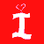 Red and pink split-screen icon with stylized white letters 'I', 'L', 'Y', 'L' and pixelated hearts above and within the letters.