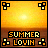 A 48x48 pixel animated buddy icon featuring a sunset scene with