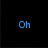 A split-screen animation with black and blue backgrounds displaying the text 'Oh' on both sides, then adding 'its magic' to the right side.