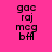Four display identical pixelated text on distinct solid backgrounds with varying color schemes