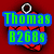 Pixelated buddy icon with red spiderweb pattern and silver ring, displaying text in blue-green-yellow color scheme on red background.