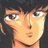 Pixelated anime-style character face with dark hair and light skin, next to black background with white text reading 'Anime IM' and 'com'