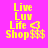 Yellow pixelated text and symbols on bright pink background with four distinct animation states showing horizontal bar overlays.