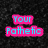 Pixelated text in pink and cyan on a dark background, with green speech bubbles containing red text.