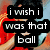 A person in a red shirt holds a soccer ball, with text overlay reading "i wish i was that ball"; the image shows two distinct poses of the same scene.