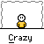 Pixelated yellow-shirted figure with white face and black eyes in various poses including standing, floating, waving, and shouting "WOOHOO!!!" from a speech bubble.