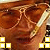 A person wearing large brown sunglasses and a light-colored headband, with yellow square icons in the corners.